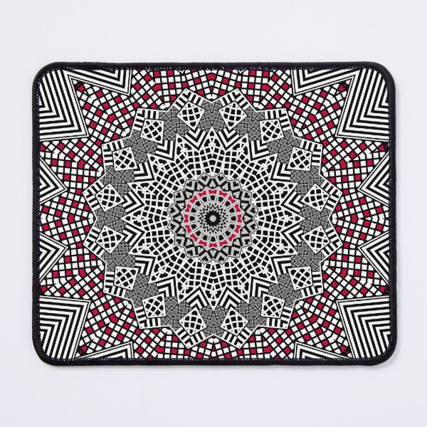 Item preview, Red Black White Kaleidoscope  designed and sold by fuzzyfox.