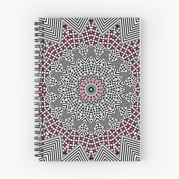 Item preview, Red Black White Kaleidoscope  designed and sold by fuzzyfox.