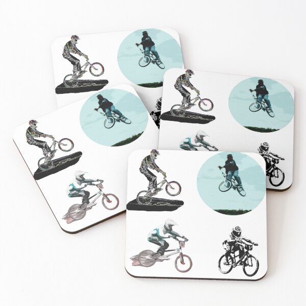 Item preview, bmx race racing mtb downhill sticker decal t-shirt RAD designed and sold by ricobarinas.
