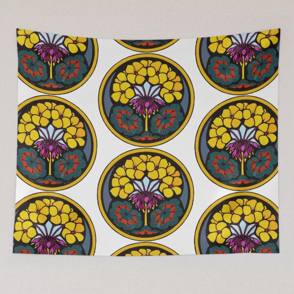 Item preview, Flowers symmetry | art nouveau aesthetics   designed and sold by spinolator.