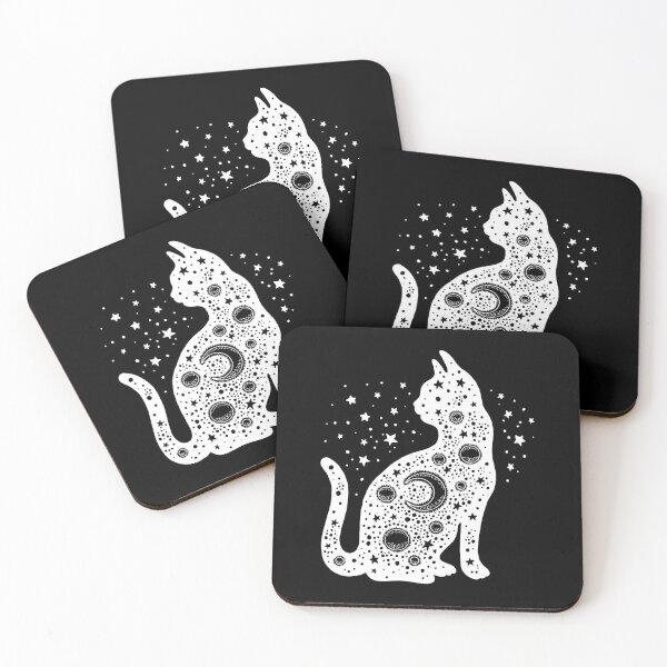 Item preview, White Cosmic Cat designed and sold by Schandre.