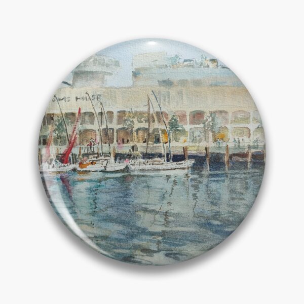Item preview, Customs House Singapore, watercolor  designed and sold by Almondtree.