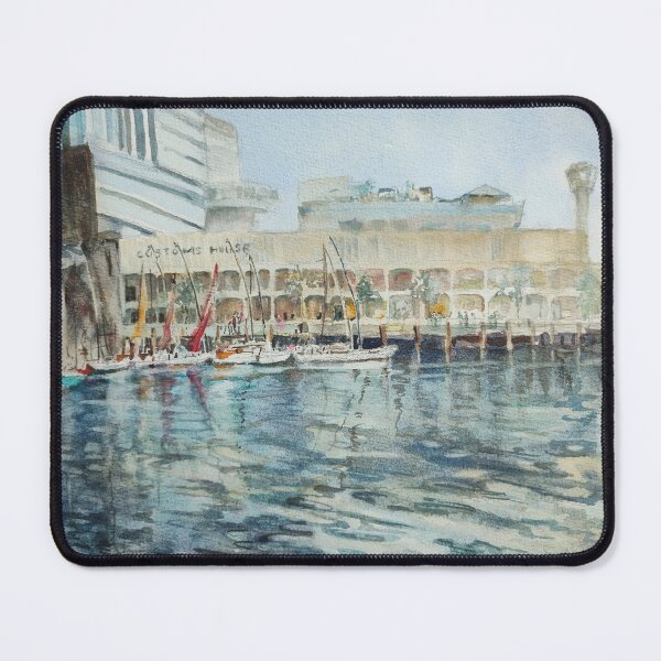 Item preview, Customs House Singapore, watercolor  designed and sold by Almondtree.