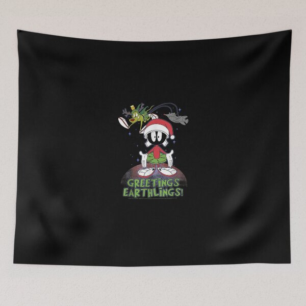 Item preview, Christmas Marvin Greetings Earthlings T-Shirt designed and sold by BuddeQuartz.