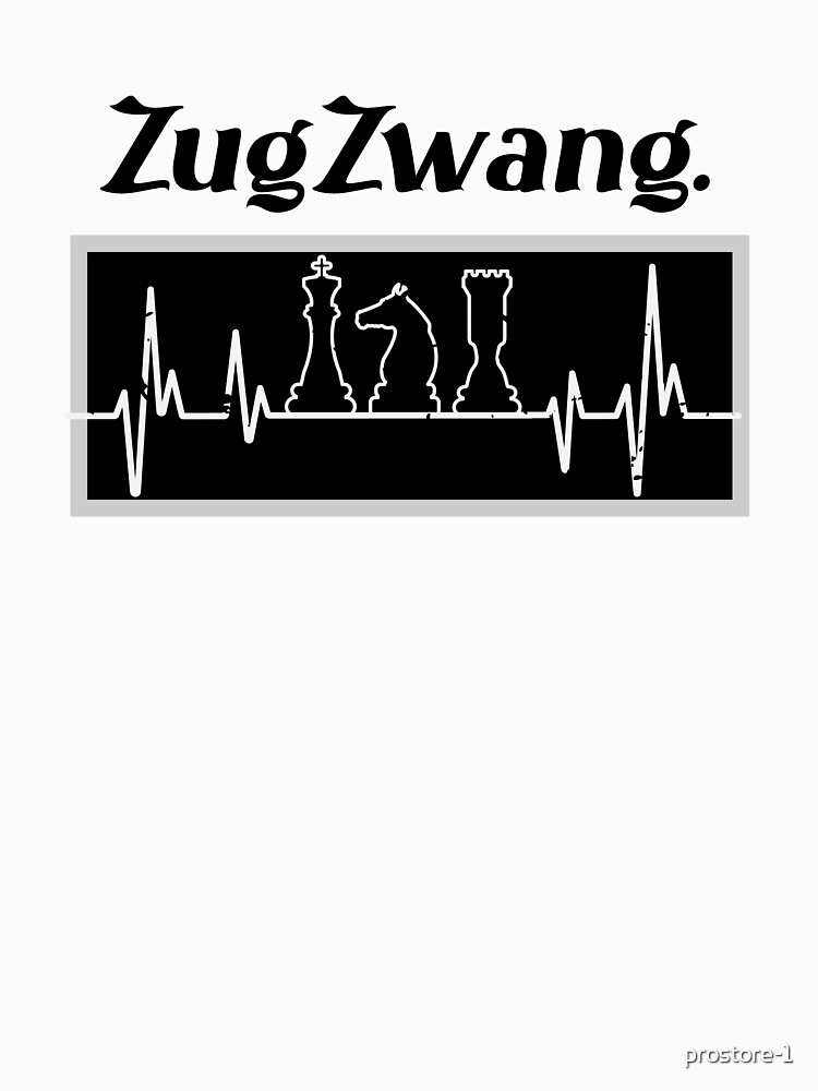 Remera ¡zugzwang! Tema De Ajedrez Algodon Premium