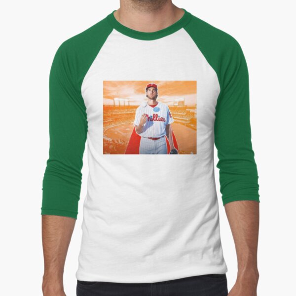  Aaron Nola 3/4 Sleeve T-Shirt (Baseball Tee, X-Small