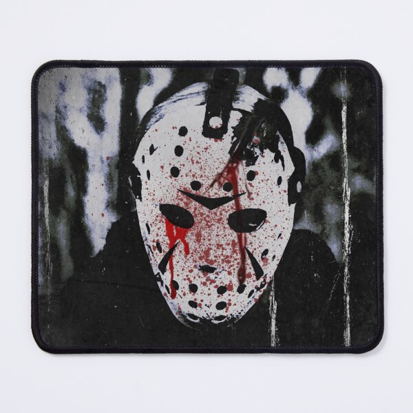 Item preview, Friday The 13TH Bloody Mask Poster designed and sold by HarlequinsCapt.