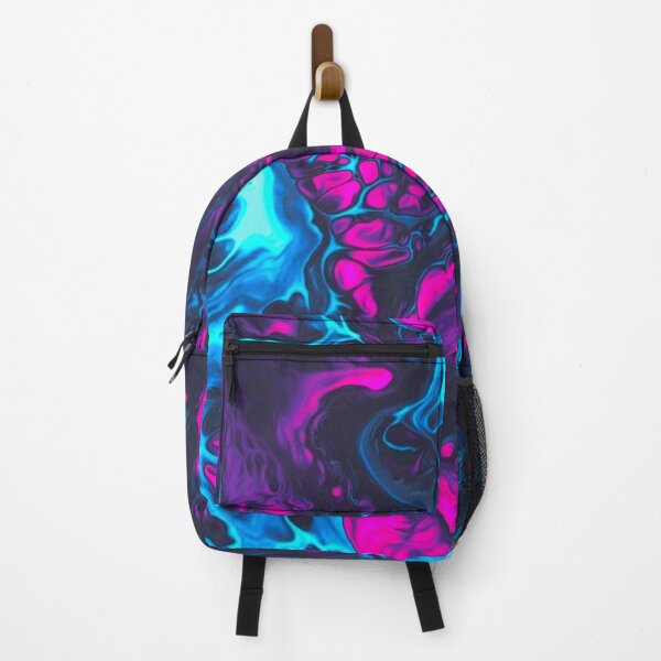 Item preview, Neon Blue & Purple Acrylic Art | Trippy Liquid Art | StokedUpArt designed and sold by StokedUpArt.