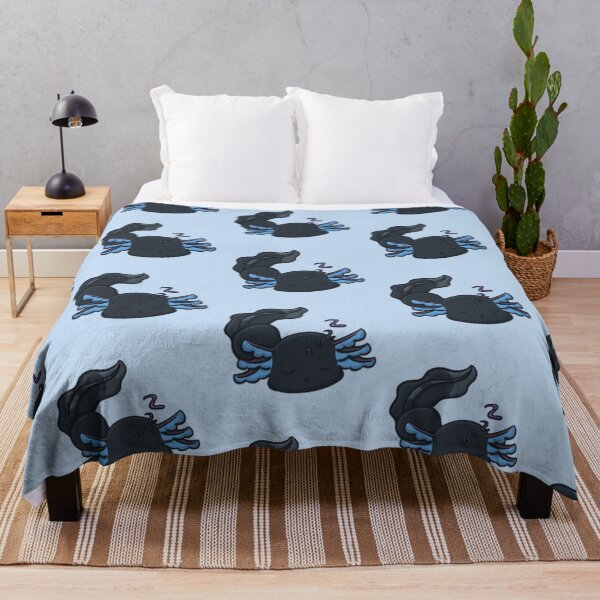Item preview, Melanoid Axolotl Sleeping designed and sold by NLDStudios.