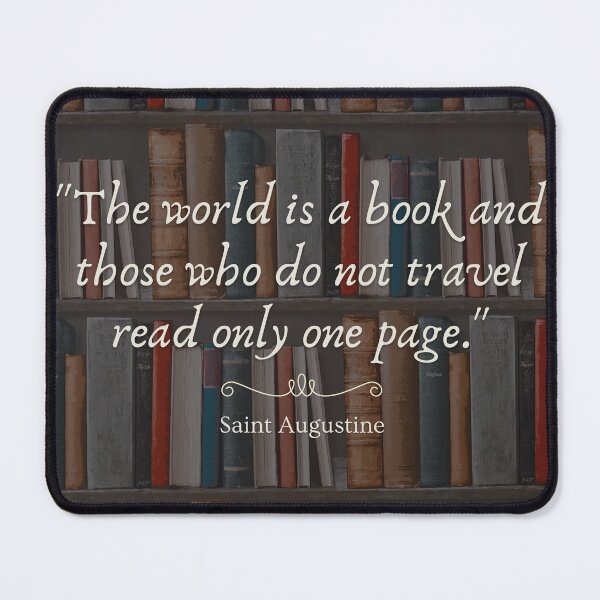 Item preview, Saint Augustine "The world is a book" quote  designed and sold by ISBrunning.
