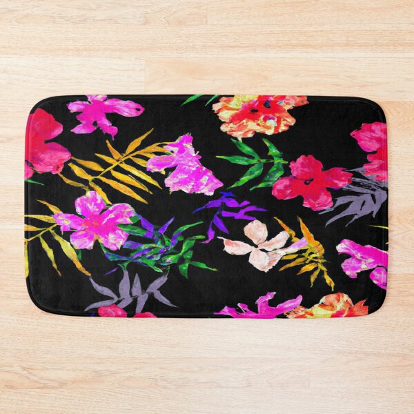 Item preview, Exotic Flowers on a Black Background designed and sold by calibrit.