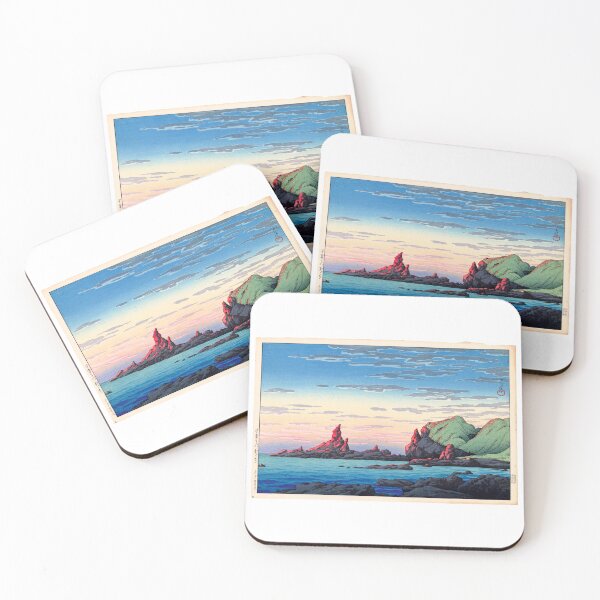 Item preview, Artist- Kawase Hasui (1883-1957) Title- Ryûga Island, Oga Peninsula designed and sold by TeeARTHY.