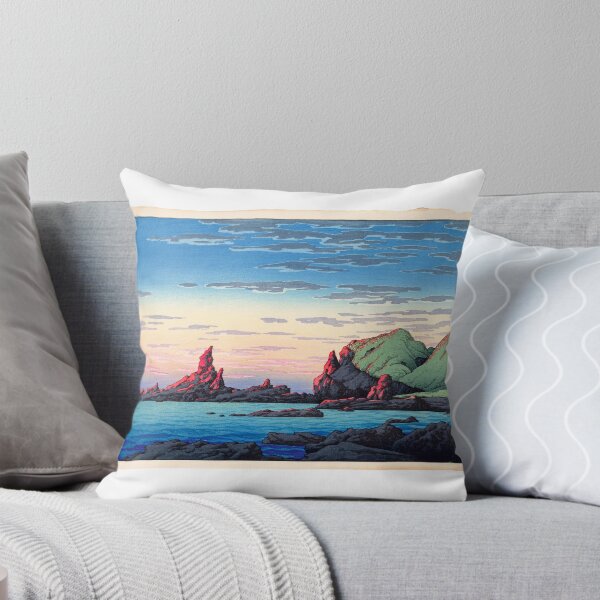 Item preview, Artist- Kawase Hasui (1883-1957) Title- Ryûga Island, Oga Peninsula designed and sold by TeeARTHY.