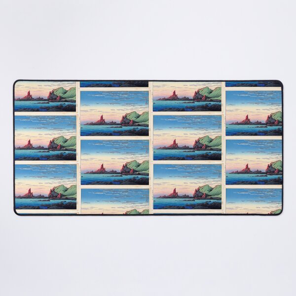 Item preview, Artist- Kawase Hasui (1883-1957) Title- Ryûga Island, Oga Peninsula designed and sold by TeeARTHY.