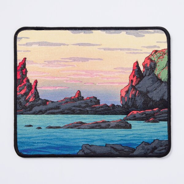 Item preview, Artist- Kawase Hasui (1883-1957) Title- Ryûga Island, Oga Peninsula designed and sold by TeeARTHY.