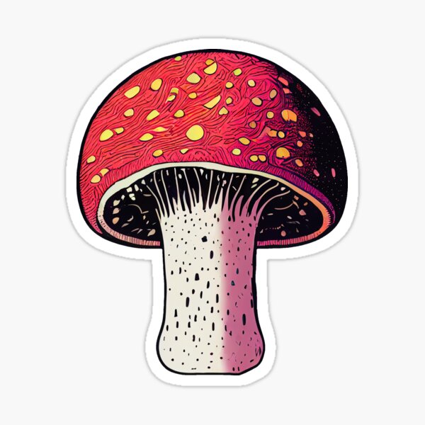 Calico Mushroom Cat Sticker – Plantspace