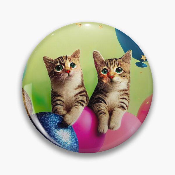 Item preview, Mini Balloon Kitty Pair designed and sold by MagicCatSociety.
