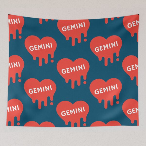 Item preview, Gemini Bleeding Red Heart   designed and sold by BobbyMartiArt.