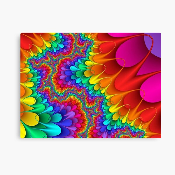 Psychedelic Rainbow Splash Canvas Print