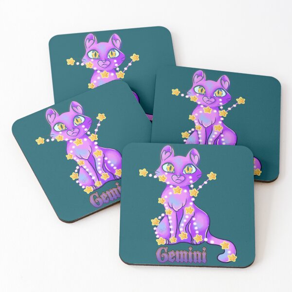 Item preview, Gemini Constellation Cat    designed and sold by BobbyMartiArt.