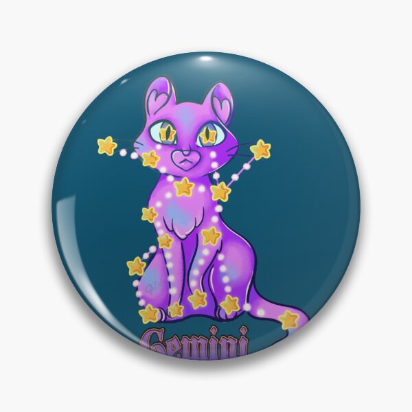Item preview, Gemini Constellation Cat    designed and sold by BobbyMartiArt.