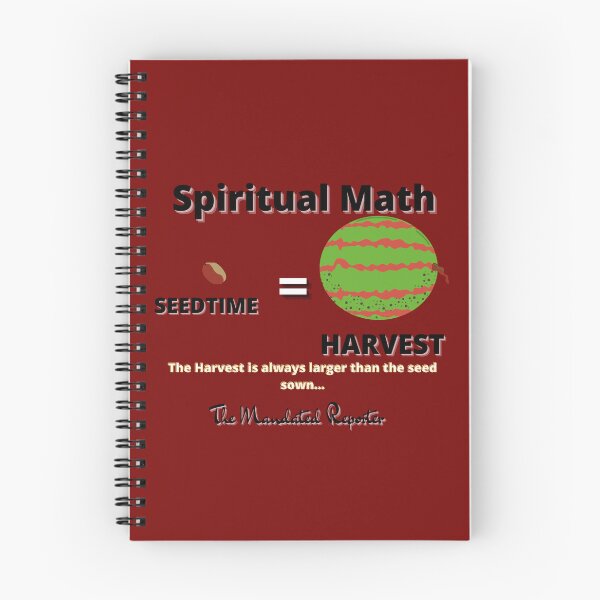 Item preview, Spiritual Math - Seedtime and Harvest - Burgundy designed and sold by TheReporter1.