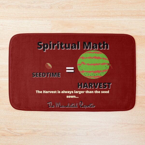 Item preview, Spiritual Math - Seedtime and Harvest - Burgundy designed and sold by TheReporter1.