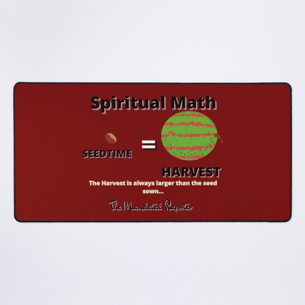 Item preview, Spiritual Math - Seedtime and Harvest - Burgundy designed and sold by TheReporter1.