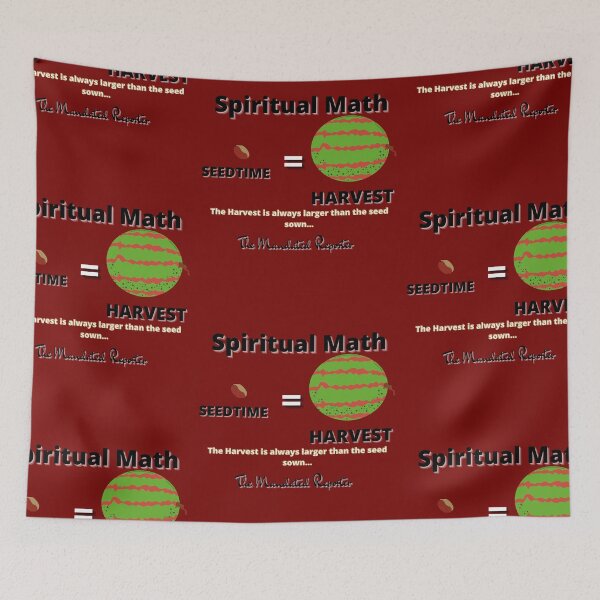 Item preview, Spiritual Math - Seedtime and Harvest - Burgundy designed and sold by TheReporter1.