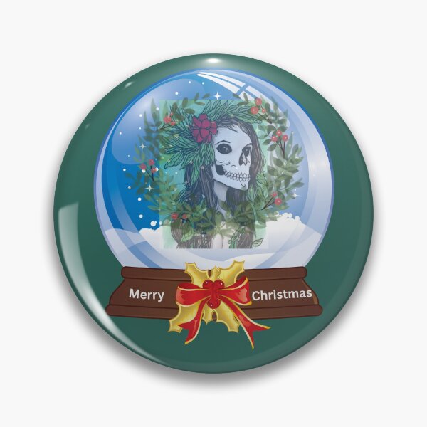 Artikelvorschau, MERRY CHRISTMAS SKELETON WOMAN INSIDE GLOBE VON SAGFABULOUS entworfen und verkauft von SagFabulous.