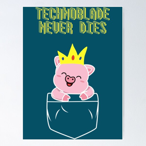 King Technoblade Never Dies - Minecraft Art Board Print for Sale