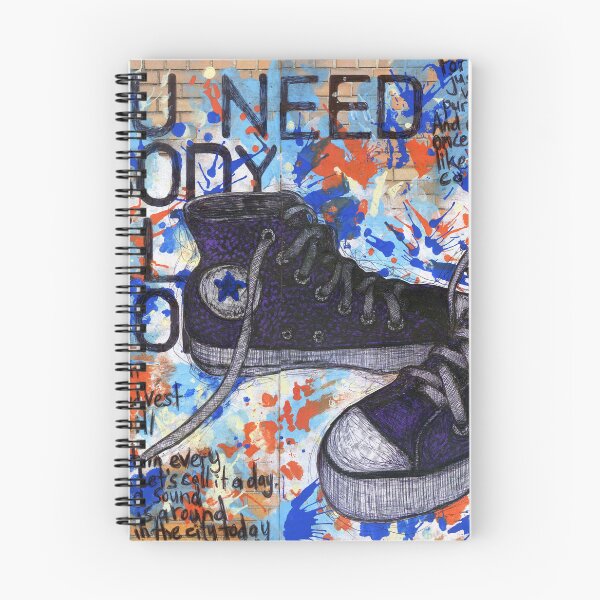 Item preview, Purple Sneakers (Walls Notebook) designed and sold by samserif.