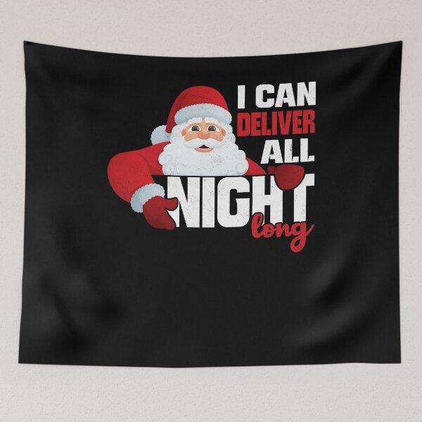 Item preview, I Deliver All Night Long Naughty Santa Adult Humor Christmas designed and sold by Zulfiqqar.