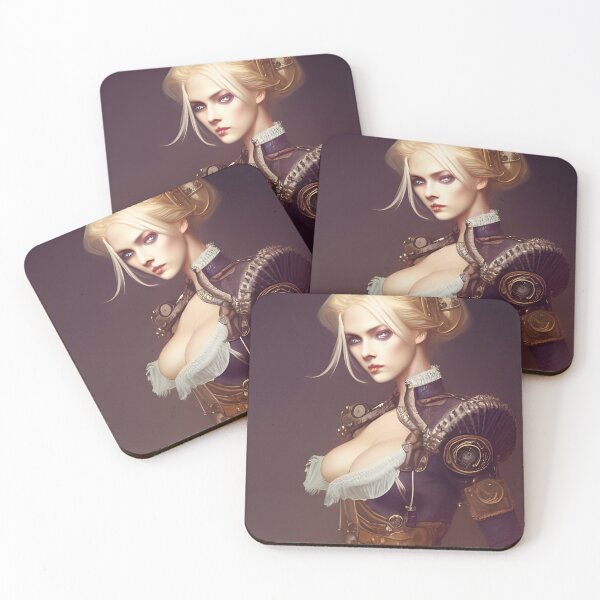 Item preview, Beautiful blonde in steampunk corset dress designed and sold by Eliteijr.
