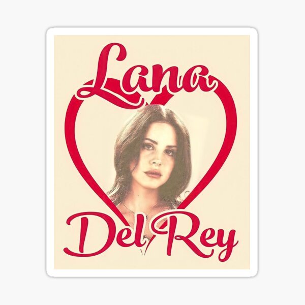 lana del ray initals  Sticker for Sale by lexi846
