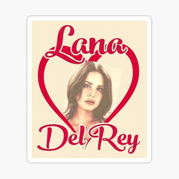 Lana del Rey Sticker  Adesivos sticker, Adesivos para impressão