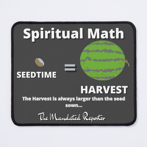 Item preview, Spiritual Math - Seedtime and Harvest - Coal designed and sold by TheReporter1.