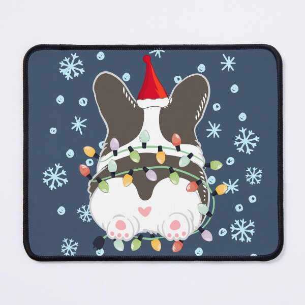 Item preview, Cute Christmas Corgi Butt - Black and White designed and sold by Lulupainting.