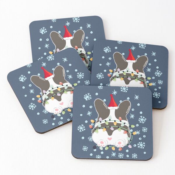 Item preview, Cute Christmas Corgi Butt - Black and White designed and sold by Lulupainting.