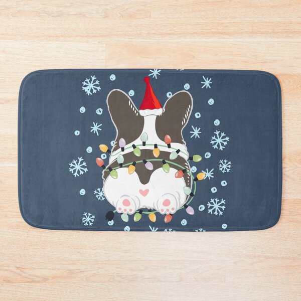 Item preview, Cute Christmas Corgi Butt - Black and White designed and sold by Lulupainting.