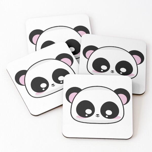 Item preview, Panda Kawaii Preto e Branco com bochechas rosadas designed and sold by GirlaineSQ.