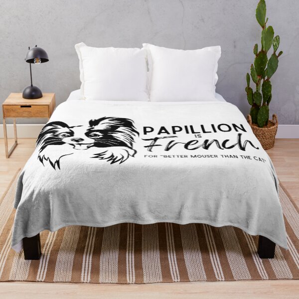 Item preview, Papillion is French for "Better Mouser than the Cat" (Version 2) designed and sold by GlacierViewFarm.
