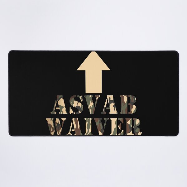 Item preview, military ASVAB WAIVER funny veteran faded camouflage designed and sold by kenniniucassoee.