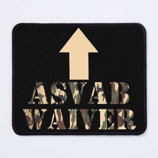 Item preview, military ASVAB WAIVER funny veteran faded camouflage designed and sold by kenniniucassoee.