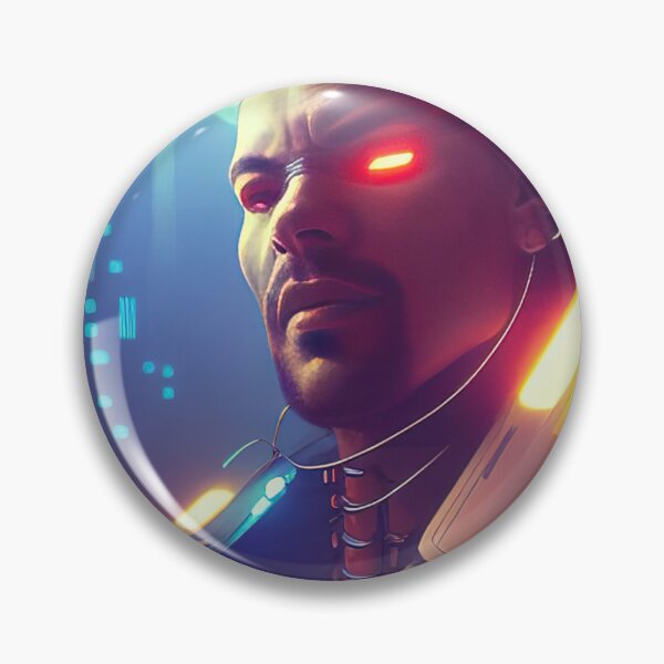 Item preview, Cyberpunk Humanoid Robot in Warzone City designed and sold by TheAIShop.