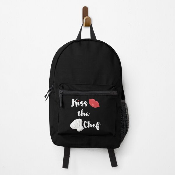 Item preview, Kiss the Chef (Black with White and Red Letters) designed and sold by ArtByLM.
