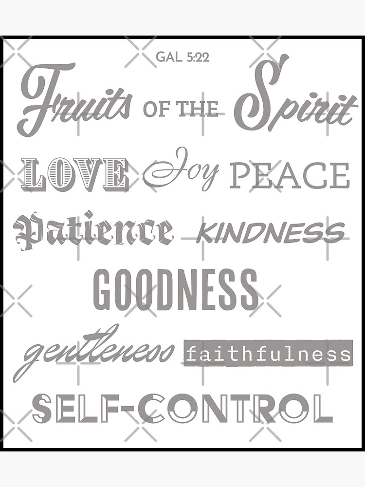 "Fruits of the Spirit" Sticker for Sale by KTSubz Redbubble