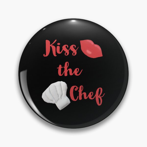 Item preview,  Kiss the Chef (Black with Red Letters)  designed and sold by ArtByLM.