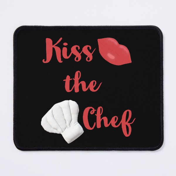 Item preview, Kiss the Chef (Black with Red Letters) designed and sold by ArtByLM.
