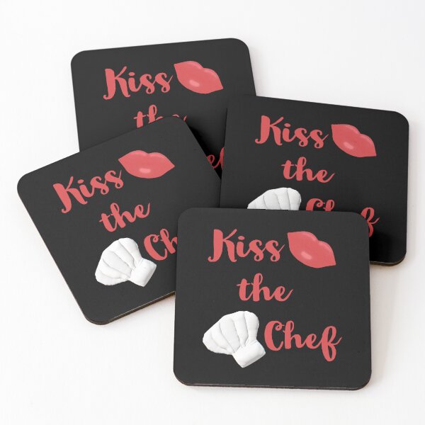 Item preview,  Kiss the Chef (Black with Red Letters)  designed and sold by ArtByLM.